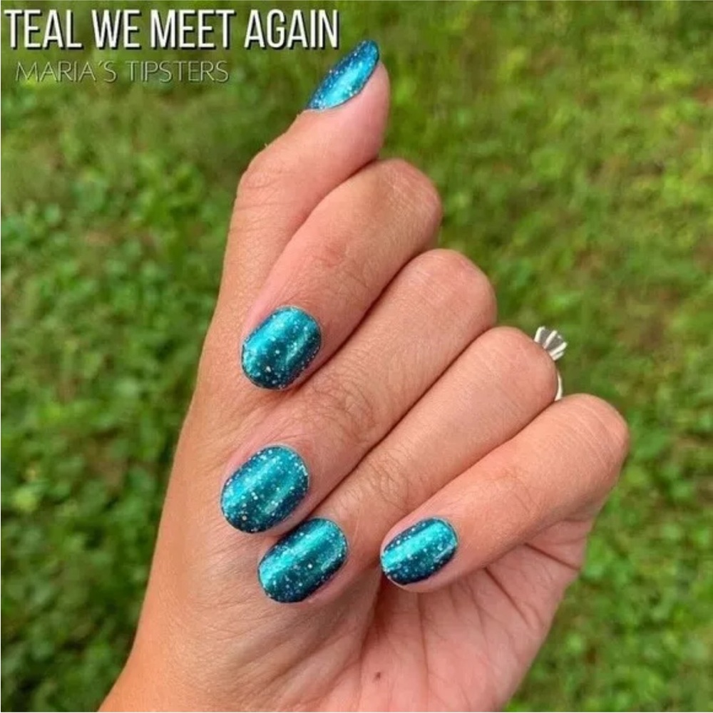 *Retired* Color Street: Teal We Meet Again | Aqua Blue Green Glitter Sparkle